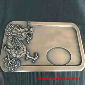 铝艺茶盘/武汉铝雕铜雕茶盘设计制作