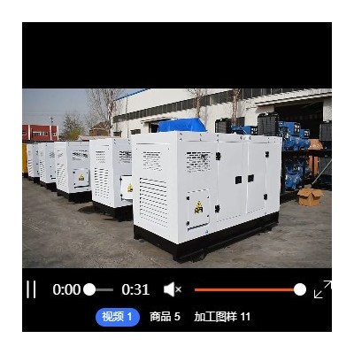 潍坊厂家定制里卡多30kw静音发电机组 防雨防尘备用电源批发