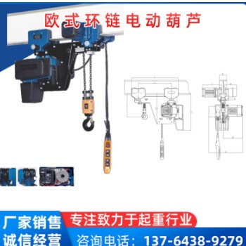 欧式环链电动葫芦 智能提升机（固定式、手推式、电动运行式）